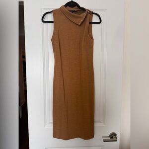 Ralph Lauren Tan Midi Dress Sz XS